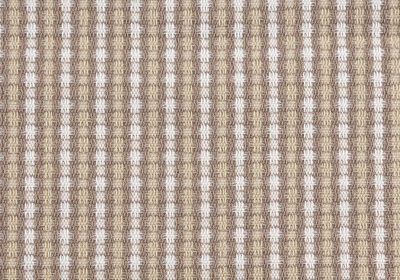 Coussin 1 pièce abstrait à pois taupe foncé et clair