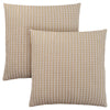 Coussin 2 pièces abstrait à pois taupe foncé et clair