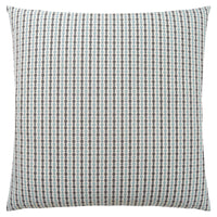 Coussin 1 pièce abstrait à pois gris et bleu clair