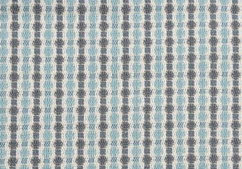 Coussin 2 pièces abstrait à pois gris et bleu clair