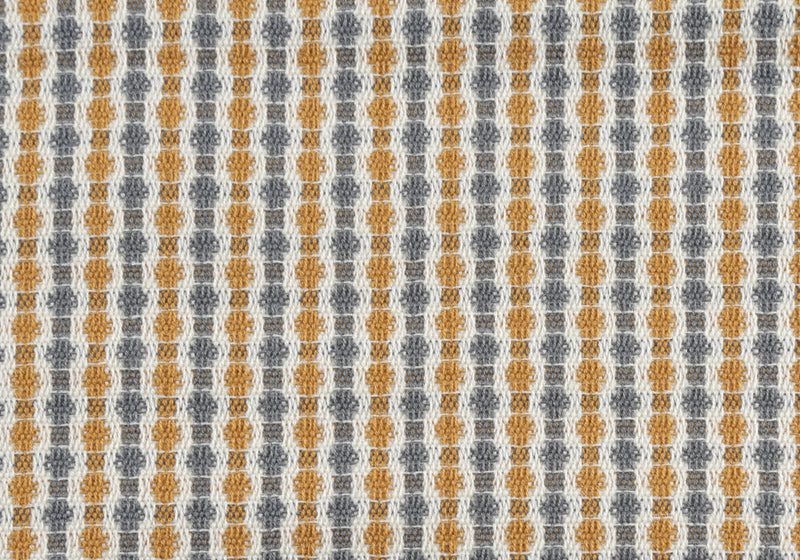 Coussin 2 pièces abstrait à pois gris et doré