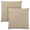 Gold Grey Abstract Dot 2pcs Pillow
