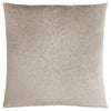Coussin 1 pièce en velours à motif floral taupe