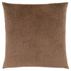 Coussin 1 pièce en velours à motif mosaïque brun clair