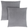Coussin 2 pièces en velours à motif de diamant argenté