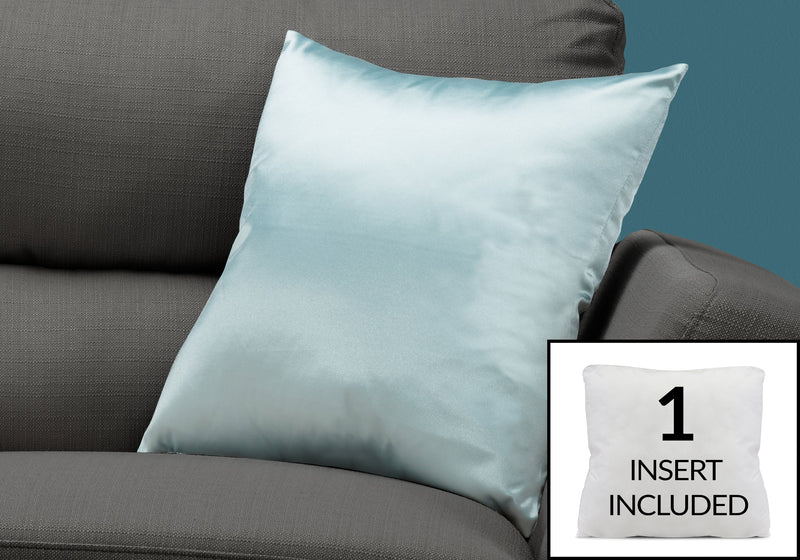 Coussin 1 pièce menthe satiné