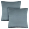 Coussin 2 pièces bleu pâle satiné