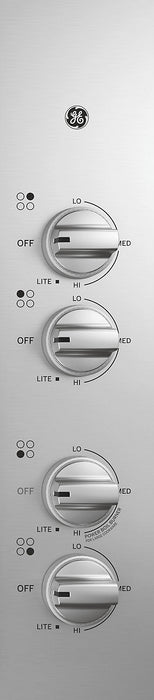 Surface de cuisson à gaz GE de 30 po à 4 éléments - acier inoxydable - JGP3030SLSS