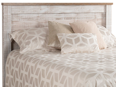 Kaia King Headboard - {Country} style Headboard in Whitewash {Engineered Wood}