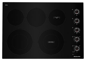 Surface de cuisson électrique KitchenAid de 30 po avec élément Ultra PowerMC - KCES550HBL