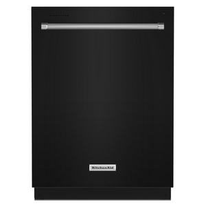 Lave-vaisselle encastré KitchenAid de 24 po et de 39 dBA avec commandes sur le dessus et 3e panier - noir - KDTE204KBL