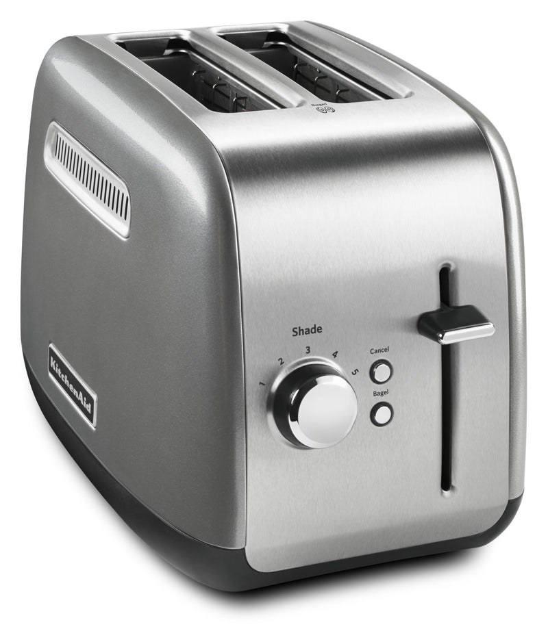 KitchenAid Two-Slice Toaster with 5 Shade Settings- KMT2115CU - Toaster in Contour Silver