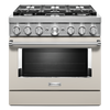 Cuisinière à gaz intelligente KitchenAid de 36 po de style commercial - KFGC506JMH