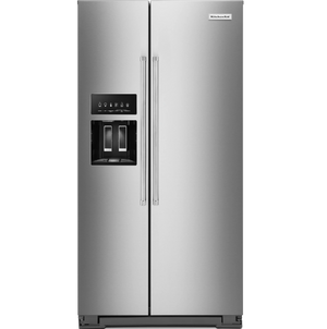 Réfrigérateur KitchenAid de 22,6 pi³ de profondeur comptoir à compartiments juxtaposés - KRSC700HPS
