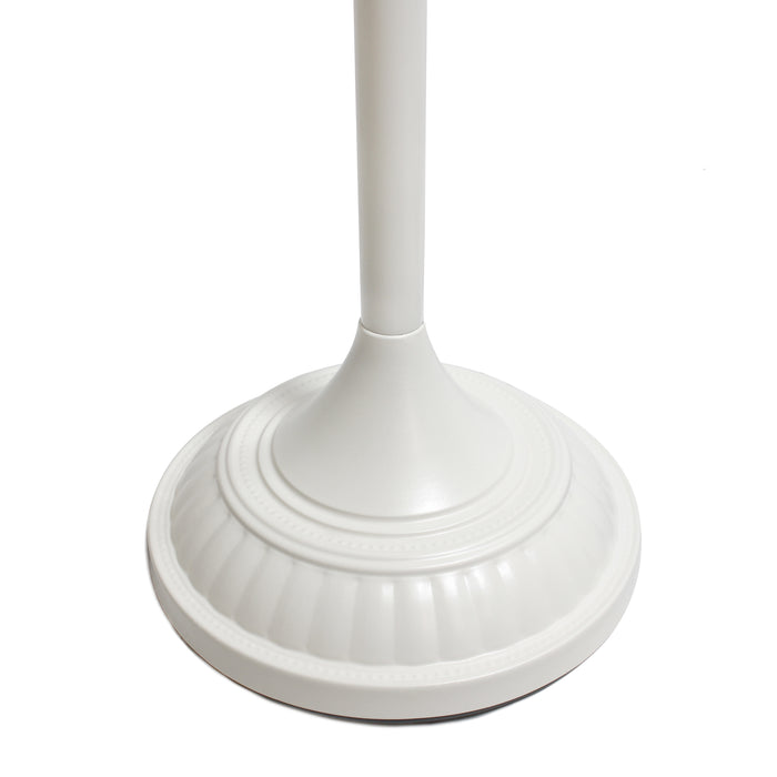 Lampe à pied torchère Elegant Designs à 1 ampoules, blanche