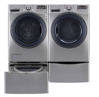 Laveuse TWINWash de 5,2 pi³, sécheuse de 7,4 pi³, laveuse-piédestal et piédestal de rangement de LG