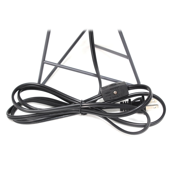 Lampe de table Simple Designs en fil de fer, grise