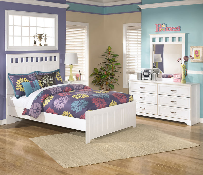 Ensemble de chambre à coucher Lulu 5 pièces avec lit double à panneaux