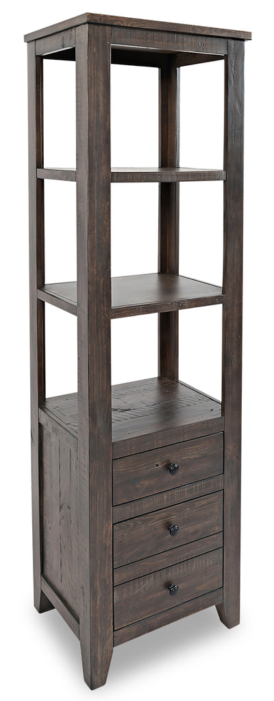 Madison Bookcase Pier – Brown - Rustic, Modern, Contemporary style Storage Pier in Brown Reclaimed Wood