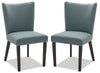 Chaise de salle à manger Mady, ensemble de 2 – bleue