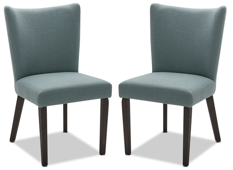 Chaise de salle à manger Mady, ensemble de 2 – bleue