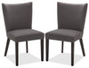 Chaise de salle à manger Mady, ensemble de 2 – grise