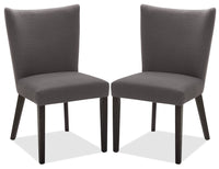 Chaise de salle à manger Mady, ensemble de 2 – grise