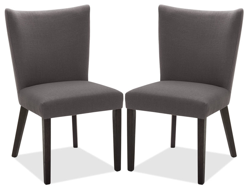 Chaise de salle à manger Mady, ensemble de 2 – grise