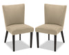Chaise de salle à manger Mady, ensemble de 2 – beige