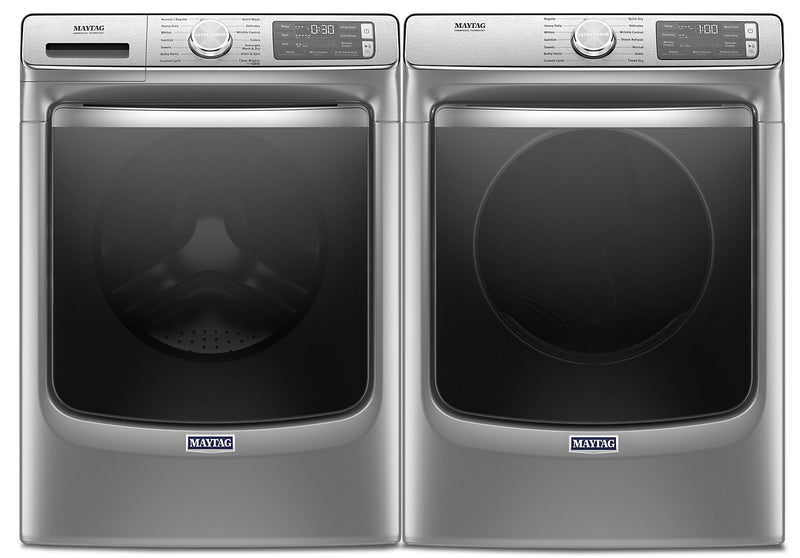 Maytag Front-Load 5.8 Cu. Ft. Smart Washer with Extra Power and 7.3 Cu. Ft. Gas Smart Dryer – Slate