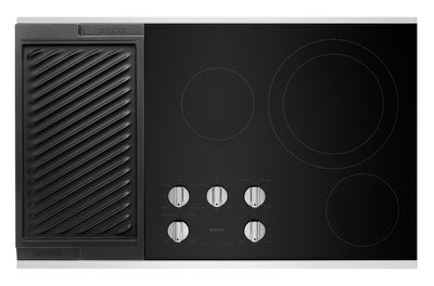 Maytag 36" Electric Cooktop with Reversible Grill and Griddle - MEC8836HS