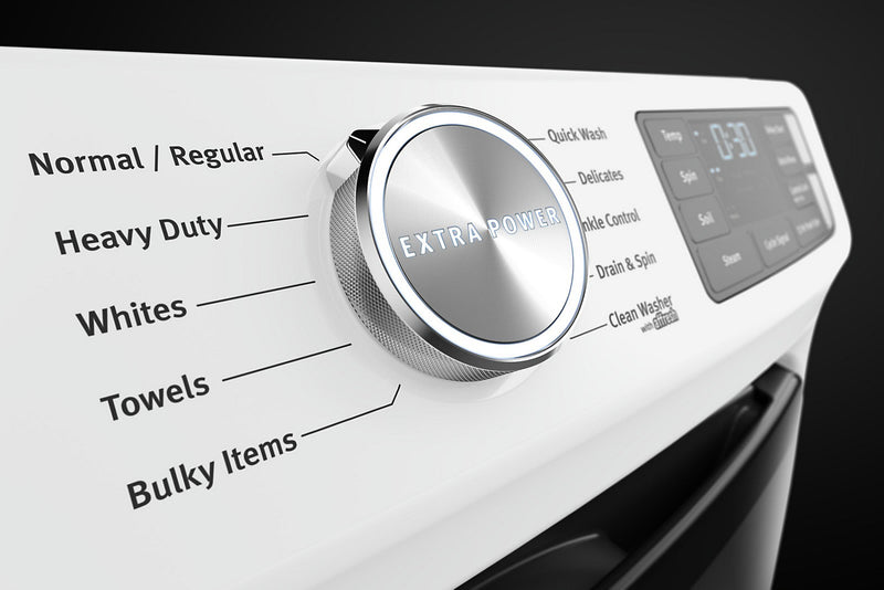 Laveuse à la vapeur haute efficacité Maytag à chargement frontal de 5,2 pi³ - blanche - superposable - MHW5630HW