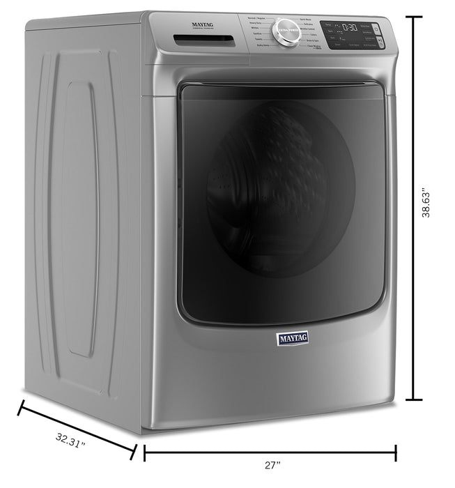 Laveuse à la vapeur haute efficacité Maytag à chargement frontal de 5,5 pi³ - ardoise métallique - superposable - MHW6630HC