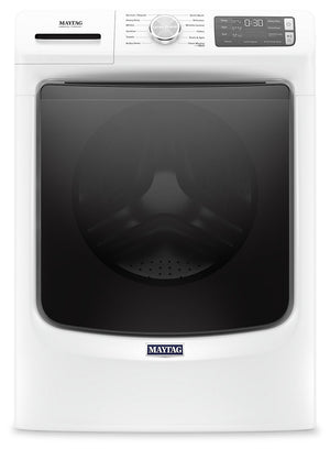 Laveuse à la vapeur haute efficacité Maytag à chargement frontal de 4,8 pi³ - blanche - superposable - MHW6630HW