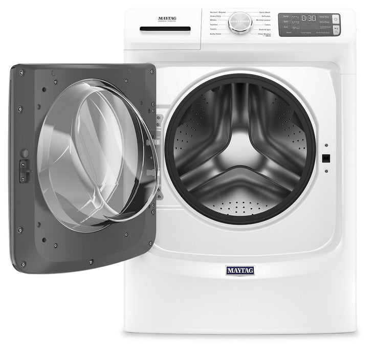 Laveuse à la vapeur haute efficacité Maytag à chargement frontal de 4,8 pi³ - blanche - superposable - MHW6630HW