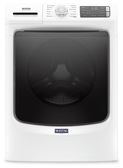Laveuse à la vapeur haute efficacité Maytag à chargement frontal de 4,8 pi³ - blanche - superposable - MHW6630HW