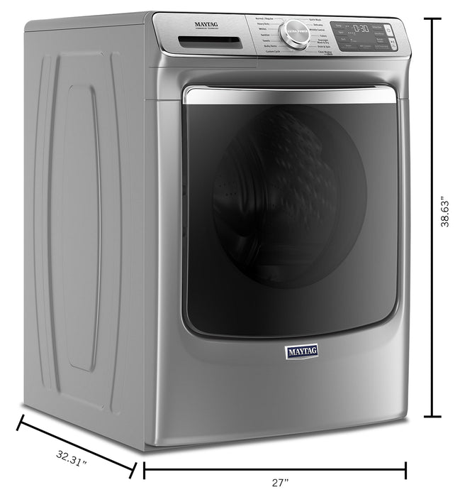 Laveuse à la vapeur intelligente haute efficacité Maytag à chargement frontal de 5,8 pi³ - ardoise métallique - superposable - MHW8630HC