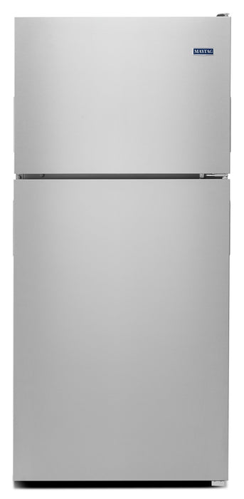 Réfrigérateur Maytag de 21 pi³ et de 33 po à congélateur supérieur - acier inoxydable résistant aux traces de doigts - MRT311FFFZ