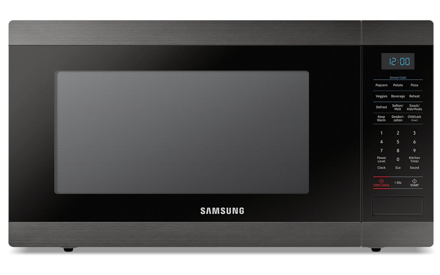 Samsung Micro-ondes de comptoir de 1,4 pi3 avec élément de grillage en  acier inoxydable
