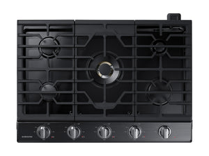 Surface de cuisson à gaz Samsung de 30 po à 5 brûleurs avec Bluetooth - NA30N7755TG