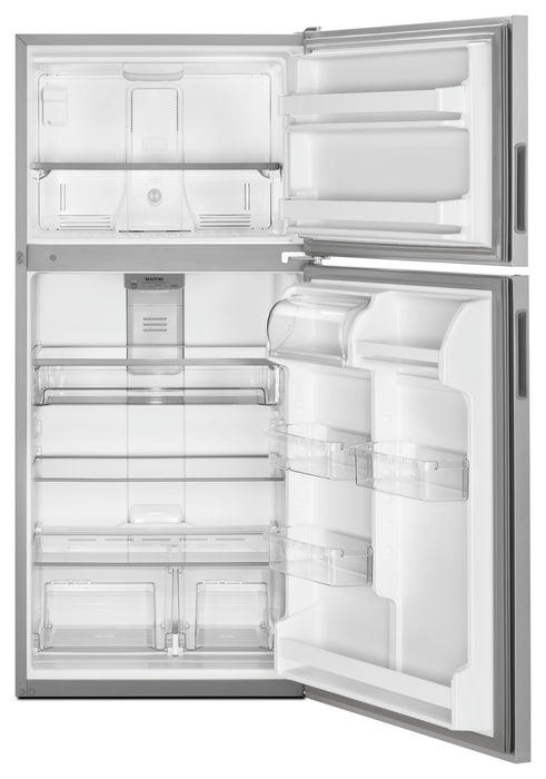 Réfrigérateur Maytag de 21 pi³ et de 33 po à congélateur supérieur - acier inoxydable résistant aux traces de doigts - MRT311FFFZ