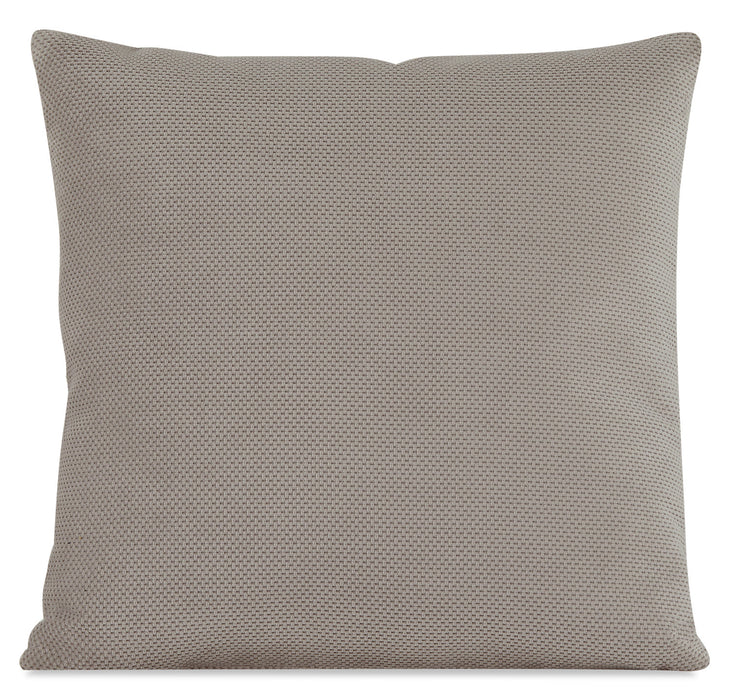 Coussin décoratif  en polyester texturé - Plush étain
