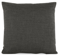 Coussin décoratif en tissu d'apparence lin - Cabo graphite