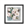 Œuvre d’art murale encadrée noire et mate « Pale Pink Bouquet I » 30 x 30