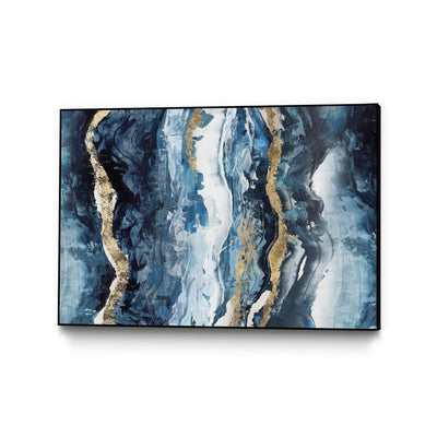 "Effectus I" Canvas Framed Black 36x24 Wall Art