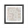 Œuvre d’art murale encadrée noire et mate « Fluxus I » 36 x 36