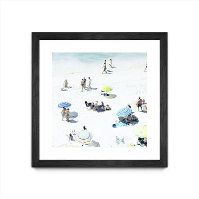 "Happy Days" Matted and Framed Black 30x30 Wall Art