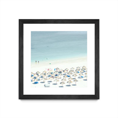 "Sesimbra I" Matted and Framed Black 30x30 Wall Art