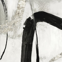 Œuvre d’art murale Giant Art « Black Ink Ii » 72 x 72