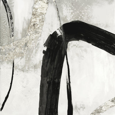 "Black Ink Ii" Giant Art 72x72 Wall Art